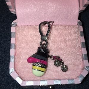 Silver Mitten Charm Juicy Couture